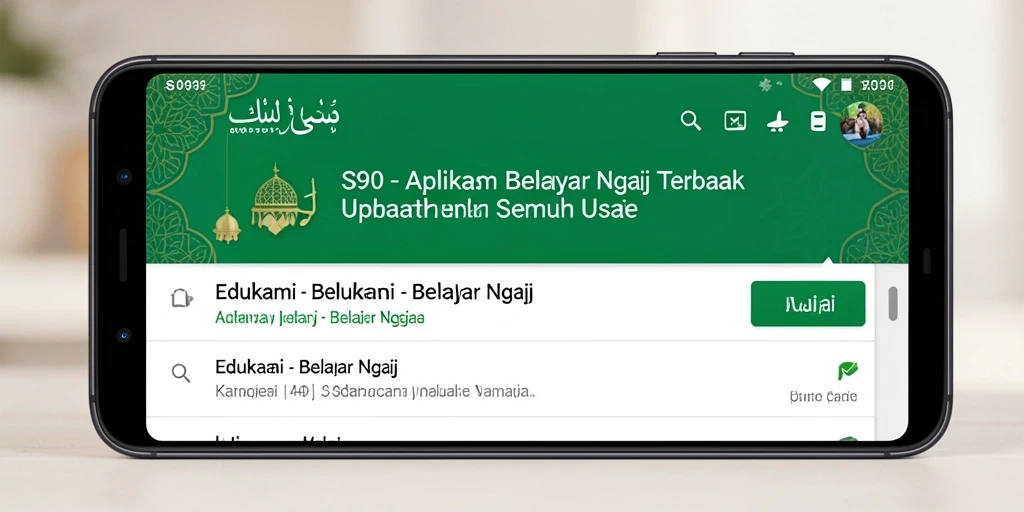 Antarmuka S80 yang ramah pengguna untuk Belajar Ngaji.